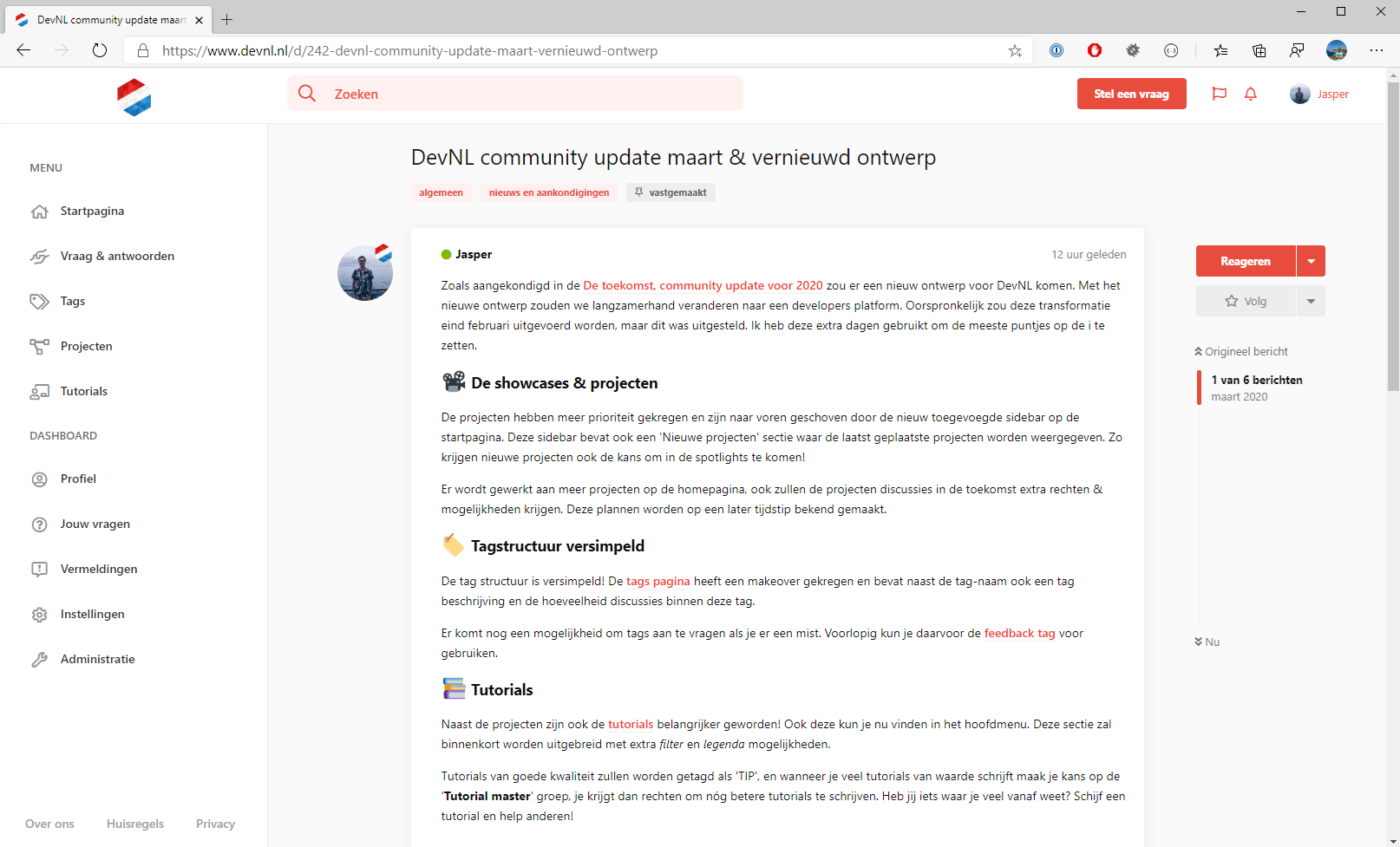 DevNL Home page